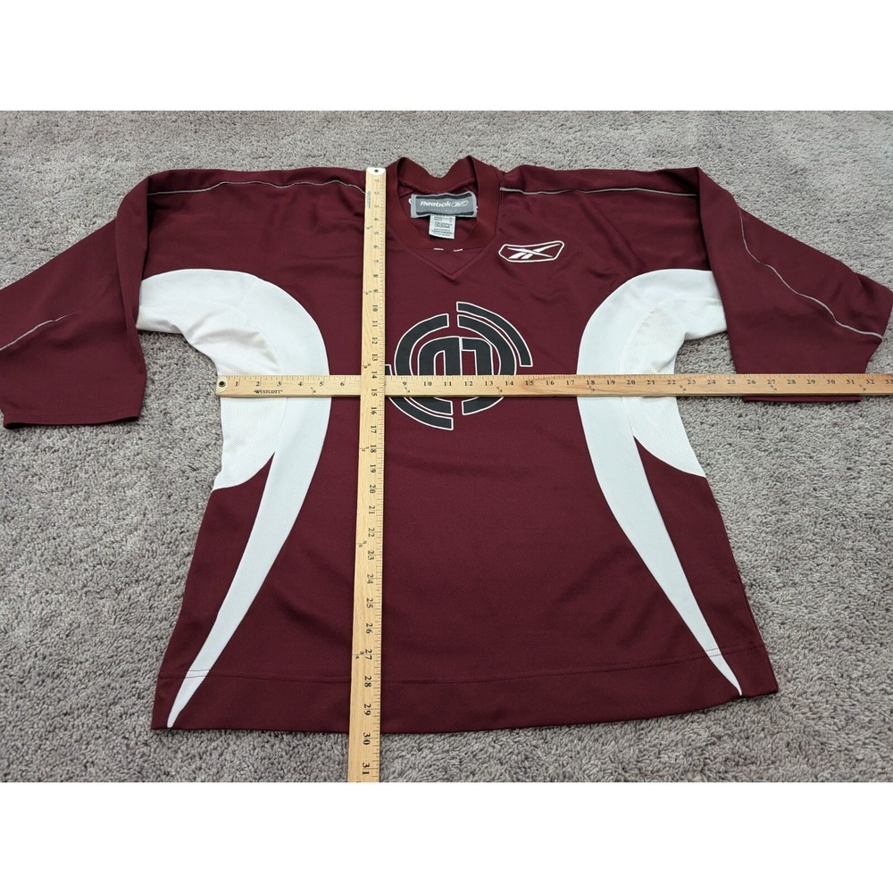 Reebok Hockey Jersey Mens Medium Maroon 3/4 Sleeve - Picture 7 of 13